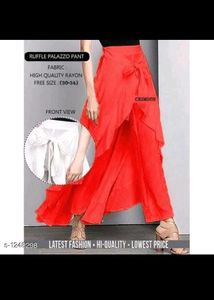 Ruffle Palazzo Pants