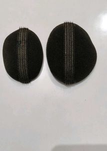 2 Black Hair Bun Makers