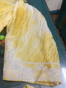 Yellow Embroidered Kurta Set💛🫶
