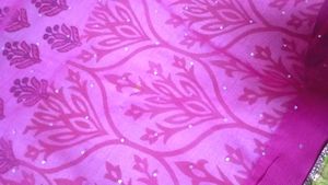 Elegant Pink &amp; Yellow Saree