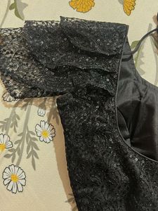 Black Sequins Blouse