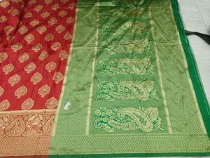 Green &amp; Gold Saree