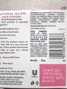 POND&#39;s Natural Glow Face Matte Powder For Normal