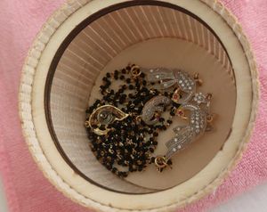 Combo Of Jewellry Box And Trendy Mangalsutra Set