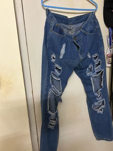 Ripped High-Waisted Jeans