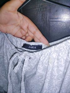 ZARA Smocked Peplum Top