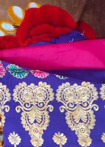 Combo Of Unstitched  Suit With Cotton Dupatta