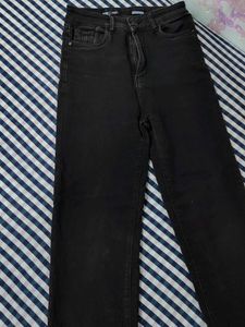 Black Straight Leg Jeans