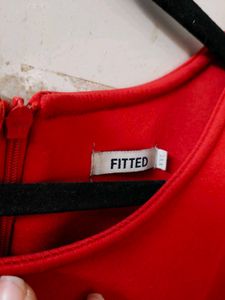 Red Fit &amp; Flare Dress