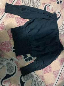 Elegant Black Off-Shoulder Top