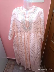 New Unused Branded Xxl Embroidered Kurta/dress