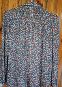Pastel Pink Floral Shirt For Spring Wear