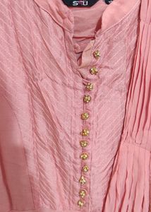 Anarkali With Saree Drape