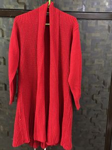 RED LONG SWEATER