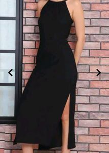 Elegant Black Midi Dress
