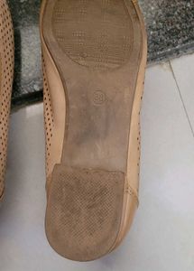 Heels Beige Color Office Wear