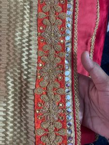 Rust Saree