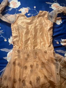 Elegant Peach Anarkali Dress