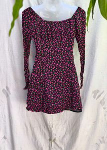 1956. CUTE FLORAL MINI DRESS