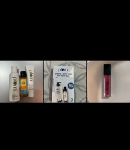 PLUM SKINCARE & HAIRCARE KIT + RENEE LIPSTICK