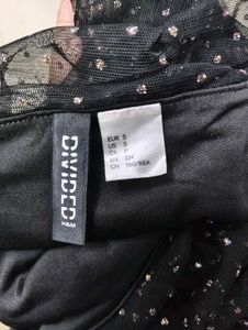 H&amp;M Black Polka Dot Mini Dress