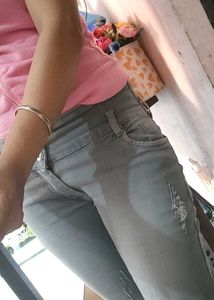 Combo : Distressed &amp; Button-Detail Jeans Bundle
