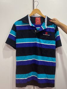 Polo Blue Black Collared Tshirt Men