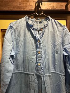 Imported Blue Dress With Minor Problem