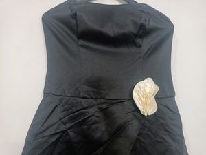 Black Colour Flare Tube Dress