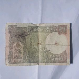 Vintage 1 Rupee Note
