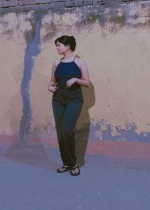 A Wide Leg Black Jeans