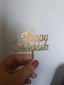 Happy Anniversary Cake Decor