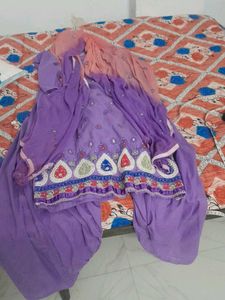 Embroidered Purple Kurta