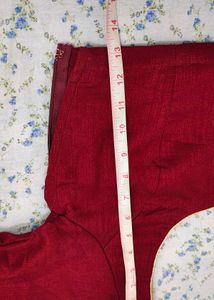 Maroon Saree With Blouse (2 Items)