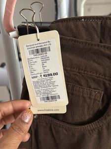 Brown Straight Leg Jeans