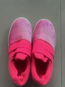 Neon Pink Sneakers