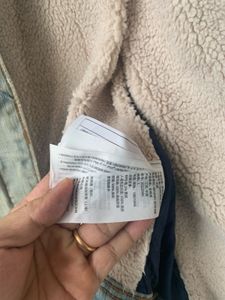 hollister  Denim Jacket with Fur Collar