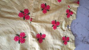 High-low Dress With Plazzo Pant