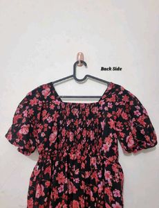 Floral Print Maxi Dress