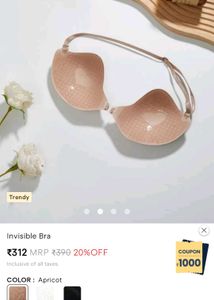 Apricot Invisible Bra