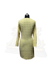 Elegant Yellow Printed Kurti