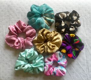 7 Premium Quality Hair Scrunchies