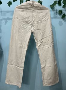 Off-White Wide Leg Jeans