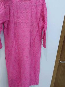 Pink Embroidered Kurta