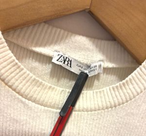 Zara Knit Top with Sheer Sleeves