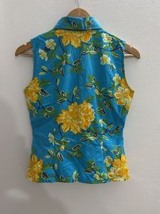 Floral Sleeveless Shirt