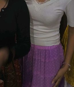 Purple Tiered Skirt