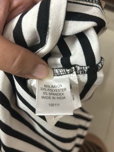 Black And White Stripped Bodycon Dress
