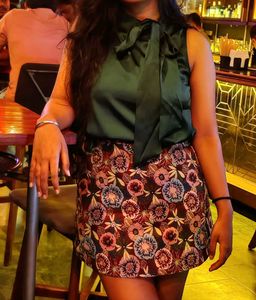 Emerald Green Bow Blouse