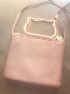 Cute Kitty Handle Crossbody Bag